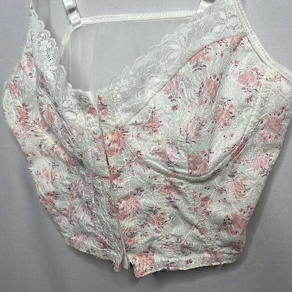 Shein Floral Print Cami Top Bustier Corset. Size XS. - Picture 2 of 9